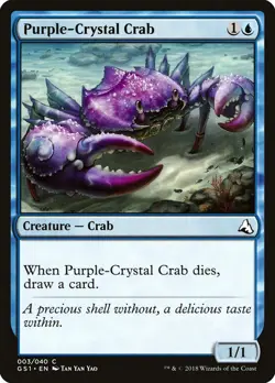 Purple-Crystal Crab [Global Series Jiang Yanggu & Mu Yanling] Magic MTG - Image 1