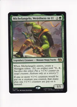 MAGIC MTG TEENAGE MUTANT NINJA TURTLES MICHELANGELO, WEIRDNESS TO 11 - Image 1