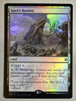 MTG / Karn's Bastion / WAR / #248 / FOIL / Rare / NM - Image 1