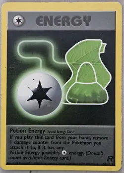 Vintage Pokemon TCG Team Rocket Trainer Lot - Full Heal, Potion Energy - 4 Cards - Image 5