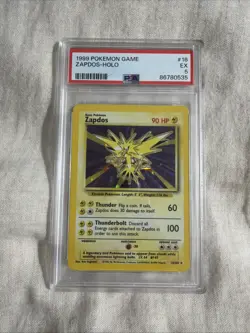 Pokemon TCG Zapdos 16/102 Holo Rare PSA 5 - Image 1