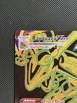 Pokemon Rayquaza VMAX Secret Rare Rapid Strike Full Art Holo TG29/TG30 - Image 3