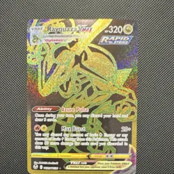 Pokemon Rayquaza VMAX Secret Rare Full Art Rapid Strike Holo TG29/TG30 320HP - Image 1