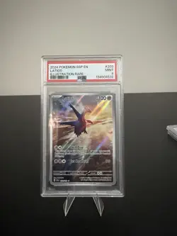 Pokemon Latios Illustration Rare Holo 203/191 Surging Sparks PSA 9 2024 - Image 1