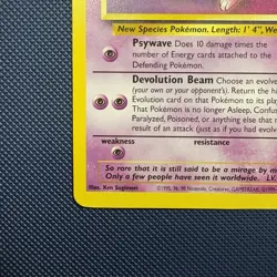 Pokemon Vintage Wotc Black Star Romo Mew #8 Wizards Of The Coast - Image 5