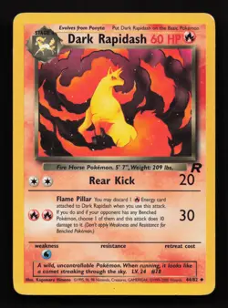 Pokemon TCG Dark Rapidash Team Rocket 44/82 Regular MP (A) - Image 1