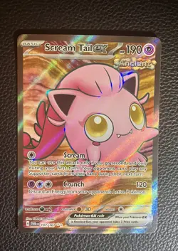 Scream Tail ex 197/167 Twilight Masquerade Full Art Ultra Rare Pokemon TCG - Image 1