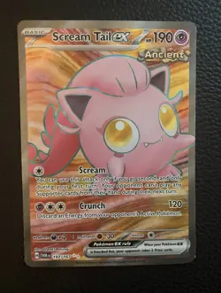 Scream Tail ex 197/167 Twilight Masquerade Full Art Ultra Rare Pokemon TCG - Image 3