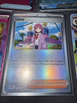 Pokemon Prismatic Evolutions Surging Sparks 5 Card Lot Holo Trainer Support - Image 3
