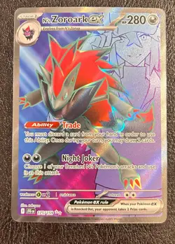 N’s Zoroark ex 173/159 Full Art Secret Rare Pokemon TCG Near Mint - Image 1
