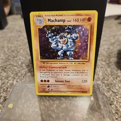 2016 Pokemon TCG Machamp 59/108 Evolutions HOLO Rare MP - Image 1