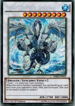 Yugioh Trishula, Dragon of the Ice Barrier HSRD-EN052 1st Edition Secret Rare NM - Image 1