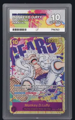 One Piece Monkey D. Luffy OP05-119 Alt Art SEC ENG ACE 10 - Image 1