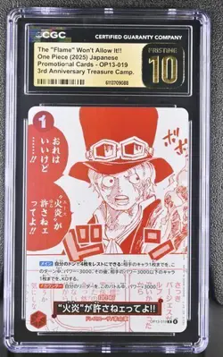✨ CGC 10 Pristine One Piece But Ace Here You OP13-019 3rd Anniversary Treasure - Image 1