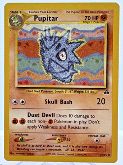 Pokemon Card Pupitar 45/75 Neo Discovery Uncommon NEAR MINT - Image 1
