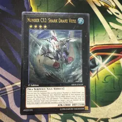 Yugioh! Number C32: Shark Drake Veiss ABYR-EN039 Ultimate Rare Cards 1st Ed NM - Image 1