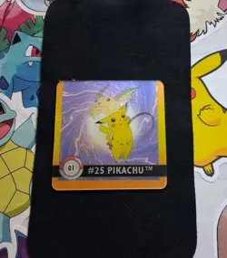 Pikachu Raichu 01 Action Flipz Card 1999 Artbox Nintendo Game Freak LP - Image 1