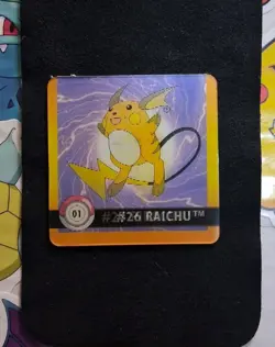 Pikachu Raichu 01 Action Flipz Card 1999 Artbox Nintendo Game Freak LP - Image 4