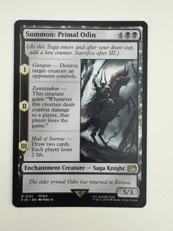 Summon: Primal Odin MTG Magic the Gathering Card NM Near Mint FIN - Image 1