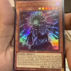 Yugioh Stare of the Snake Hair MZMU-EN003 Ultra Rare 1st Edition - Image 1