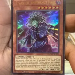 Yugioh Stare of the Snake Hair MZMU-EN003 Ultra Rare 1st Edition - Image 2