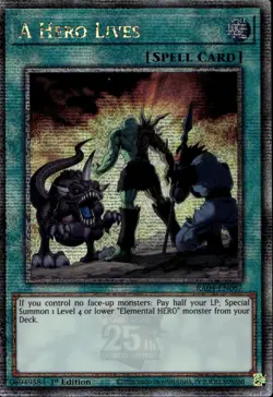A Hero Lives 1st Ed Quarter Century RA04-EN087 Yu-Gi-Oh! - Image 1