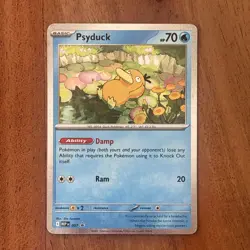Pokemon TCG Psyduck Mega Evolutions Black Star Promo Card 007 Near Mint - Image 1