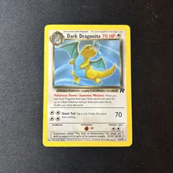 Dark Dragonite 22/82 Team Rocket Non-Holo Pokemon Card TCG NM - Image 1