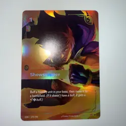 Showstopper 270/298 Origins OGN Epic NM Riftbound Signature Spell Card - Image 1