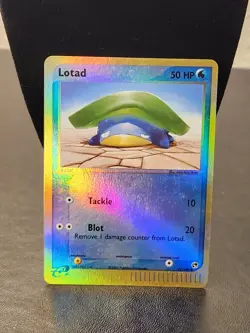 Lotad card 2003 Pokemon EX Sandstorm Reverse Holo E Series Trade Collect Tcg - Image 1