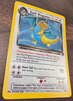 Vintage Dark Dragonite 5/82 Team Rocket Holo base set 1999 Pokemon Card ungraded - Image 3