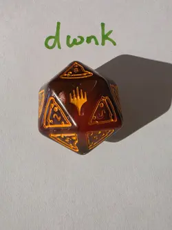 D20 Spindown Oversize Die Pizza TMNT MTG Life Counter Dice 20 Sided Spin Down - Image 2