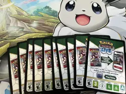 TCG Live 10 Paldea Evolved Code Cards Pokemon TCG Online Messaged - Image 1