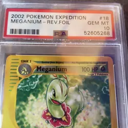 Pokemon Meganium 18 Rev. Foil Expedition 2002 - GEM MINT 10 - Image 4