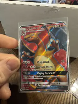 Pokemon TCG Charizard GX SM60 SM Promo Full Art Holo Black Star Promo 250HP - Image 1