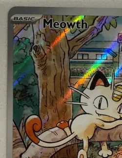 Pokemon Meowth 106/094 Illustration Rare IR Phantasmal Flames 2025 NM+ - Image 4