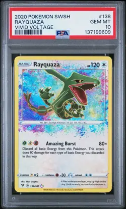 Pokemon - Scarlet & Violet - Sword and Shield - Rayquaza #138 - PSA 10 - Image 1
