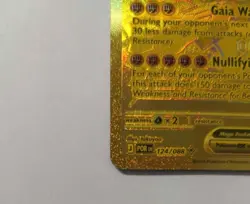Pokemon Mega Zygarde EX 124/088 POR Gold Full Art Dragon Foil English CLEAN - Image 3