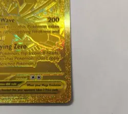 Pokemon Mega Zygarde EX 124/088 POR Gold Full Art Dragon Foil English CLEAN - Image 4