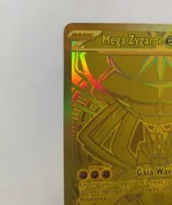Pokemon Mega Zygarde EX 124/088 POR Gold Full Art Dragon Foil English CLEAN - Image 5