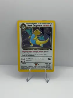Pokemon TCG Dark Dragonite Team Rocket 5/82 Holo Rare MP. - Image 1