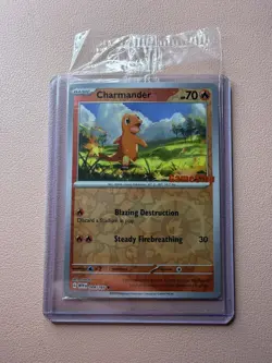 Pokemon Charmander Gamestop Stamped Reverse Holo Promo Sealed - Image 1