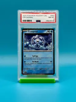 PSA 8 - 2025 Pokemon Holiday Calendar Cryogonal #047 - Image 1