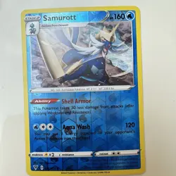 Samurott 35/185 Pokemon Vivid Voltage Reverse Holo Near Mint (NM) 1 - Image 1