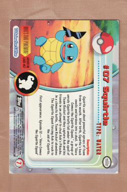 Pokemon Topps Squirtle #07 TV Animation Edition Series 1 - Image 2