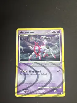 Pokemon TCG Arceus AR7 Platinum: Arceus Holofoil Rare LP - Image 1