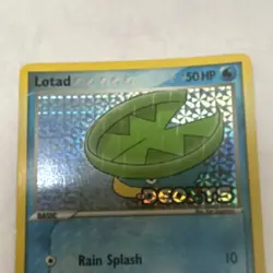 Pokemon Lotad EX Deoxys 63/107 50 HP Reverse Holo Common Basic English 2005 - Image 4