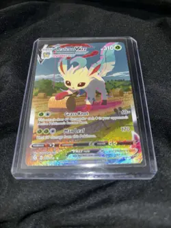 Pokemon Leafeon Vmax TCG Holo 2021 Evolving Skies set (card number 205/203) - Image 3