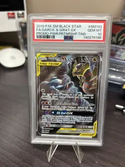 2019 Pokemon Black Star Promo #SM193 Garchomp & Giratina Gx PSA 10 FDP113 - Image 1