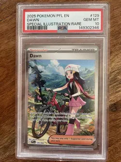 Dawn PSA 10 2025 Pokemon Phantasmal Flames 129/094 SPECIAL ILLUSTRATION RARE 🔥 - Image 1
